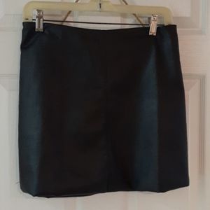 Womens faux leather mini skirt